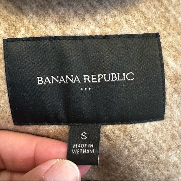 Banana Republic Shawl Collar Coat in Oatmeal Heather Size Small - Picture 11 of 16